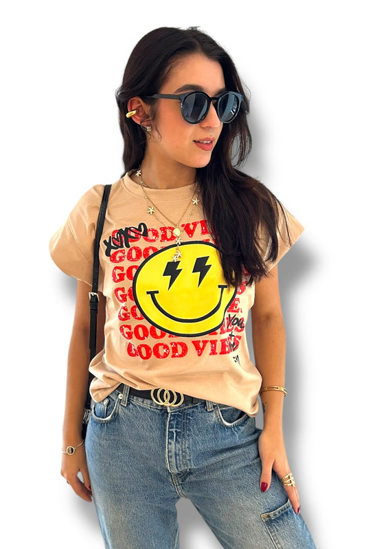 T-Shirt Good Vibes XOXO