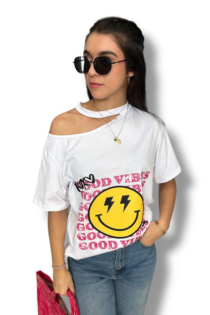 T-Shirt Pink Good Vibes