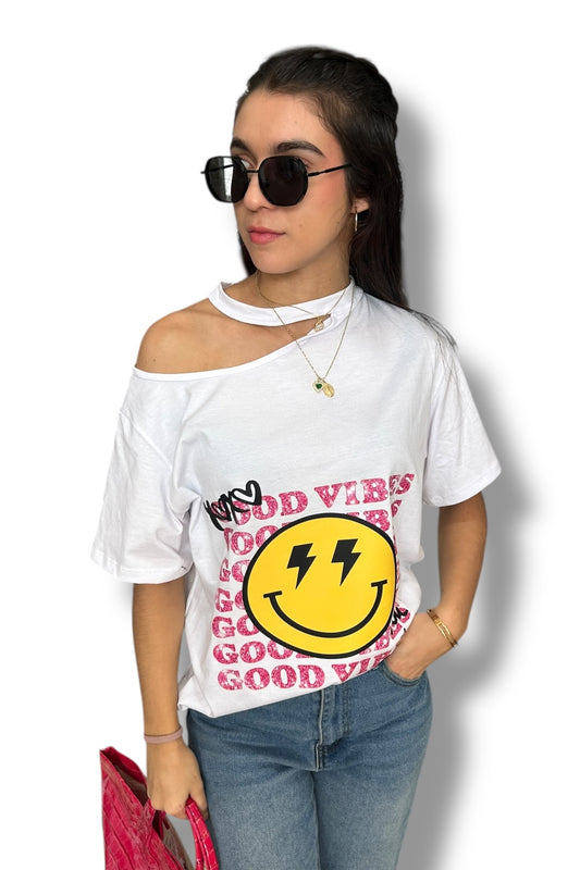 T-Shirt Pink Good Vibes