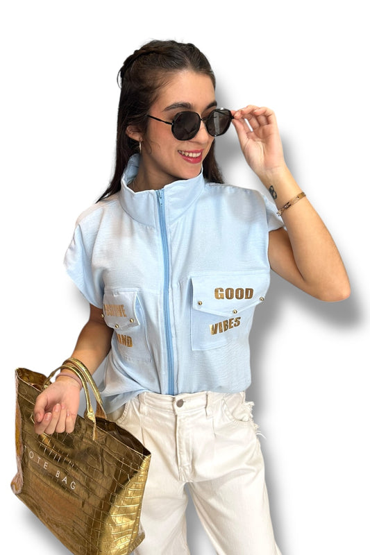 Chaleco Light Blue Let´s Go!