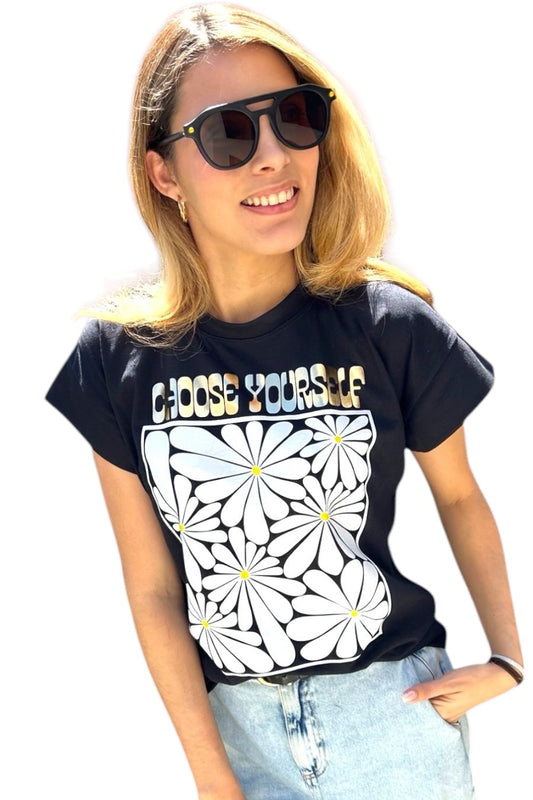 T-Shirt White Flowers