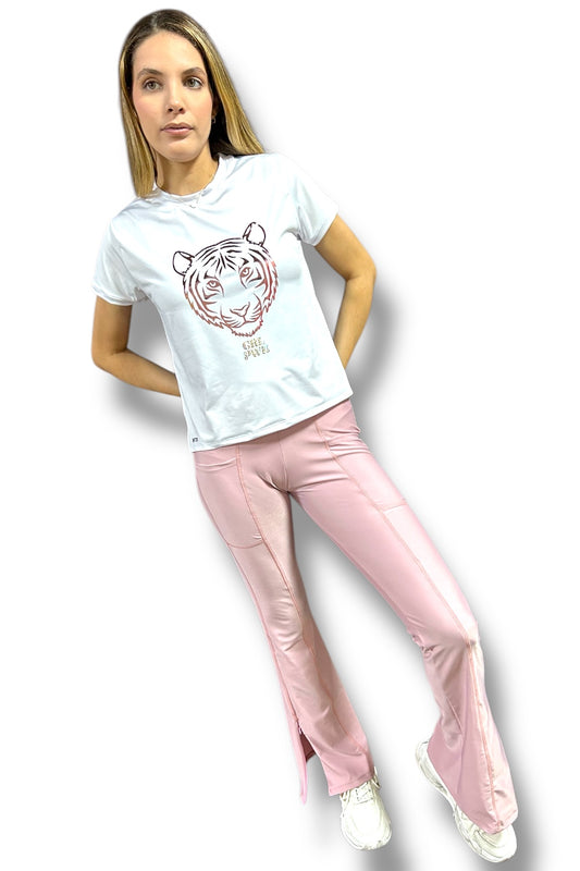 Leggins Pink Bota Ancha