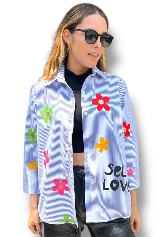Blusa Colors Flowers