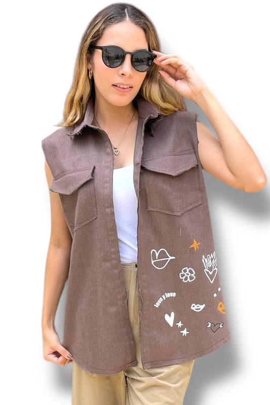 Chaleco Brown Love