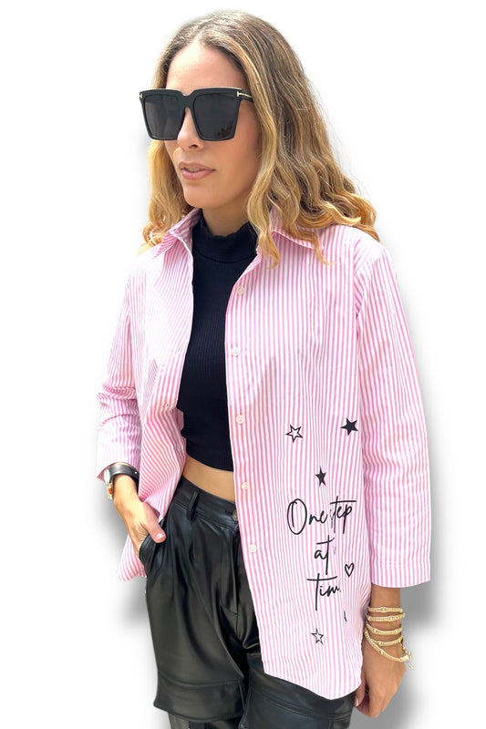 Blusa Pink Happy Face
