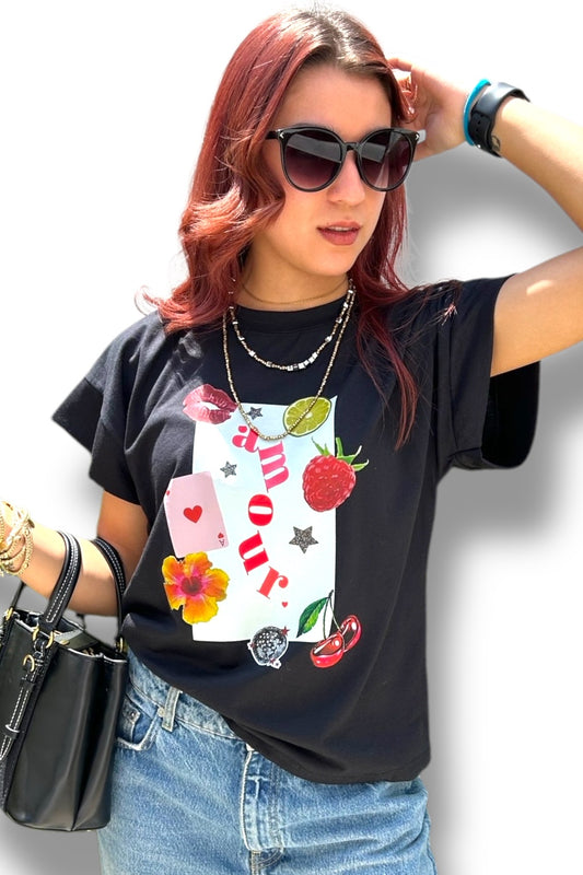 T-Shirt Amor Black