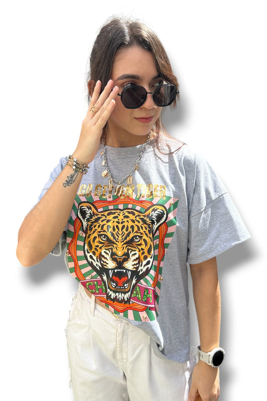 T-Shirt Oversize Get Em Tiger