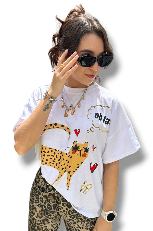 T-Shirt Oversize Tiger Oh Lala