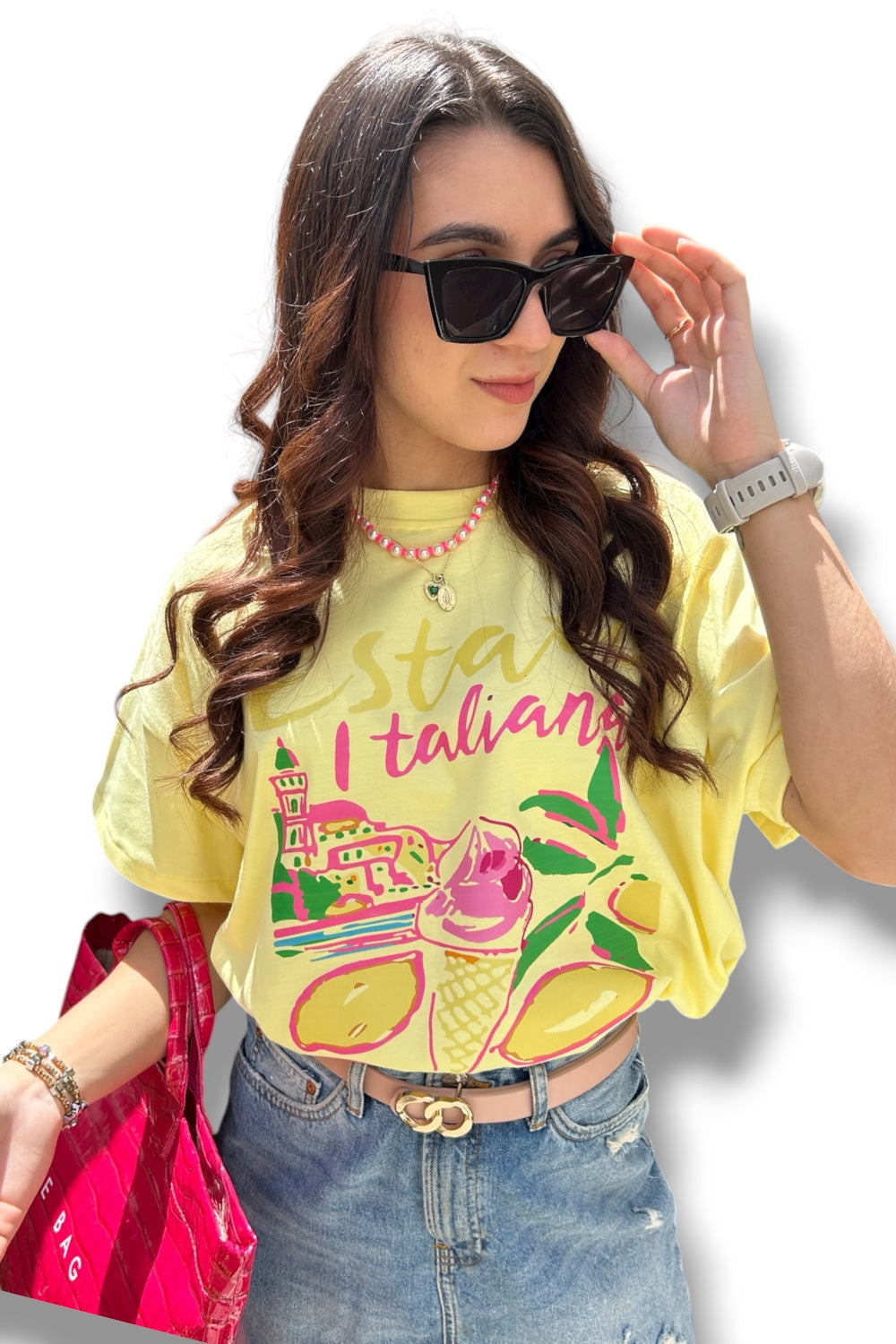 T-Shirt Oversize Yellow Estate Italiana