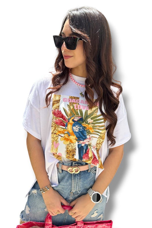 T-Shirt Oversize Guacamaya Love