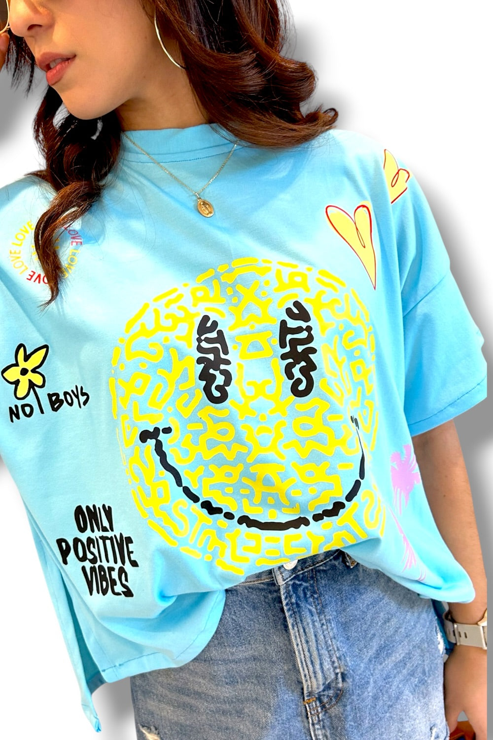T-Shirt Happy Face Beach