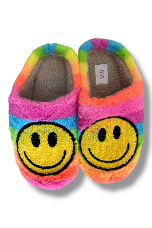 Pantuflas Rainbow Happy Face