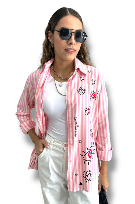 Blusa Eyes & Hearts