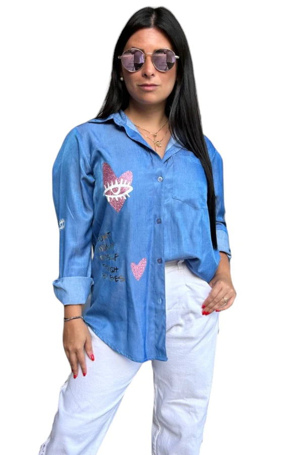 Blusa Blue Love