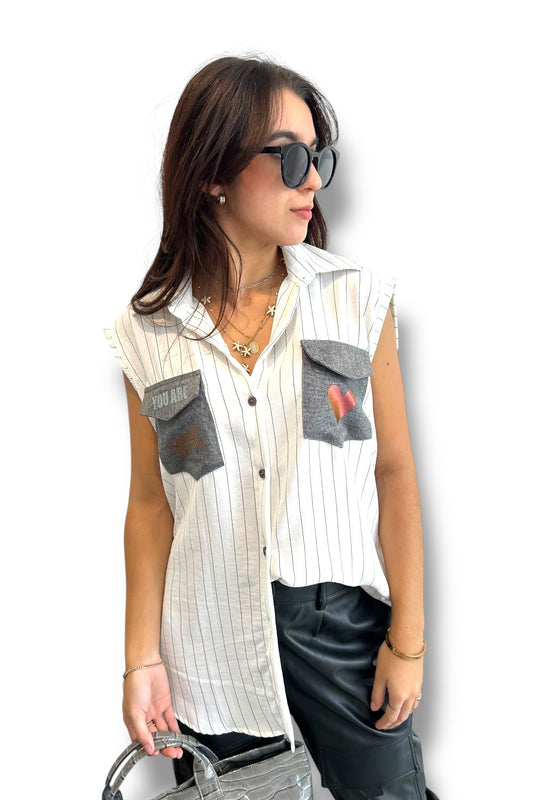 Blusa Girl on Fire White